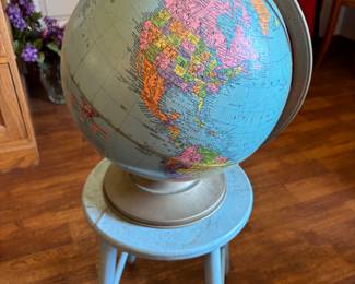 Blue Globe 12” diameter 15”t $45.00
Blue Stool 12” diameter 15”t $24.00