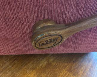 Burgundy Corduroy Recliner LazyBoy
30”w 28”d 36”t.  $ 250.00