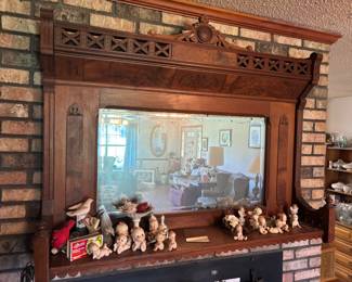 East Lake Antique Mirror. 52.5”w 11.5”d 42”t.    $ 400.00