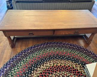 Williams Furniture SC Wood Coffee Table w 2 drawers. 56”L 21”d 16” t       $ 150.00