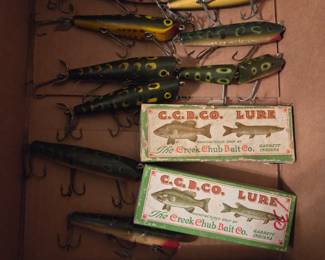 vintage wooden lures