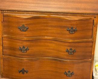 Pretty vintage drop front desk with claw feet