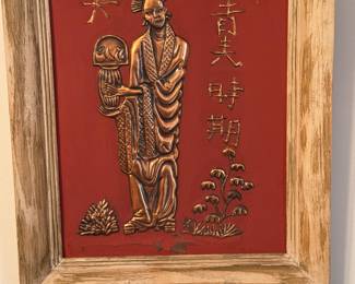Unique framed prints with paint on copper