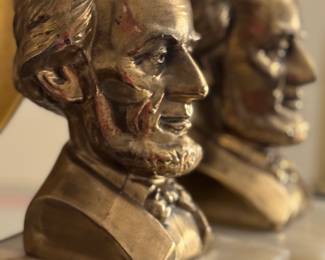 Vintage Abe Lincoln bookends