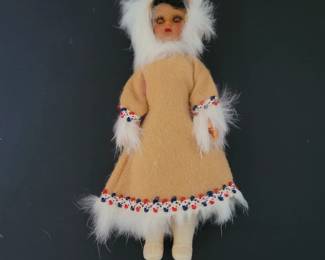 This is a 60s sleepy eye Native Alaskan. I have several sleepy eyed dolls.