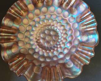 This is just one piece of carnival glass, I have more. It sells fast.