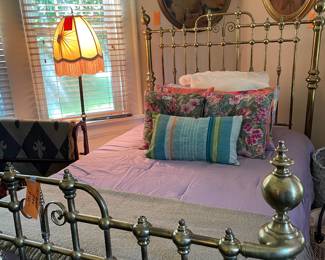 ANTIQUE BRASS BED
