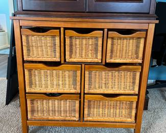Wicker dresser