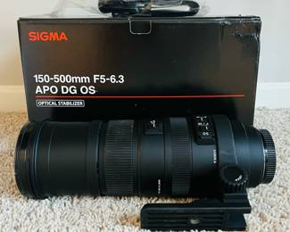 Sigma 150–500 MM F5–6.3 APO DG OS