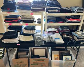 Clothing, wall art, picture frames