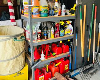 Chemicals, Yard decor, garden decor, gas cans