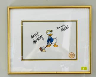Signed Donald Duck picture