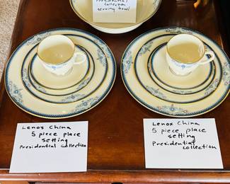 Lenox China 5 piece place setting presidential collection