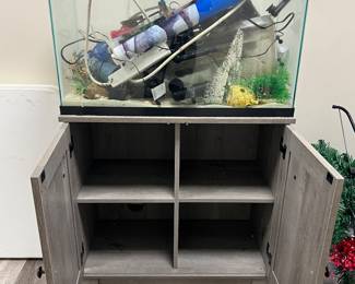 Aquarium & Accessories with cabinet stand