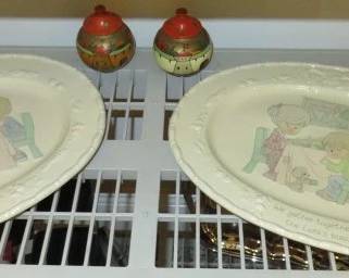 Vintage Enesco Precious Moments Serving Platters