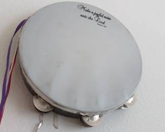 Religious inscription tambourine