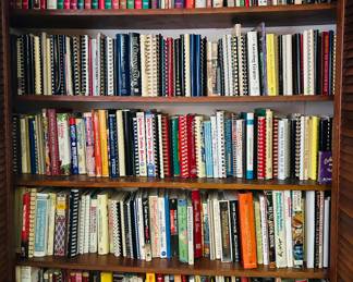 A VARIETY OF VINTAGE COOKBOOKS  ((COOKBOOK COLLECTER))