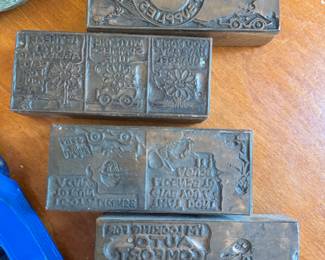 More advertising print blocks