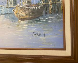 sailboats by "Burnett