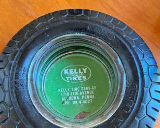 Vintage Kelly Tires ash tray from Altoona PA