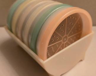Tupperware coaster set