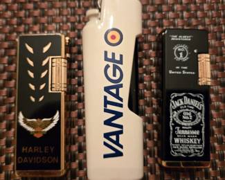 Harley Davidson, Jack Daniel's and Vantage lighters