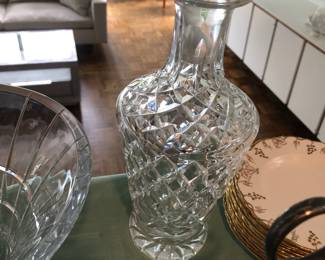 Waterford “Adare” decanter chip on rim