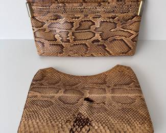 Snake skin purses