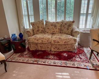Sofa, rug, decor