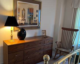 Dresser, Thomas McKnight art, rocking chair