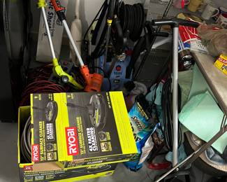 Pressure washer, accessories, yard tools