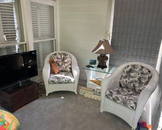 Wicker set, misc 