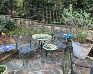 Patio tables, chairs, accessories 