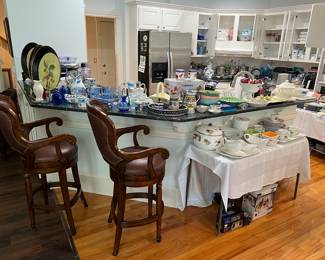 Barstools, Royal Worcester Evesham, misc kitchen 