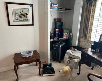 Imagistics copier, shredder, office supplies, neato vacuum, misc