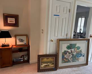 Primitive cabinet, artwork 