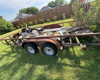 16' Flatbed Trailer Scrap Sold Separately