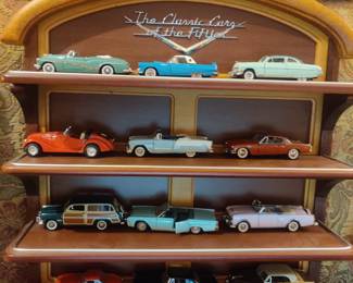 Franklin Mint Classic cars of the 50s.  Complete with dispaly case