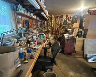 Garage full of tools