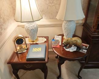 side tables & lamps