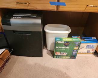 Shredder, external hard drive