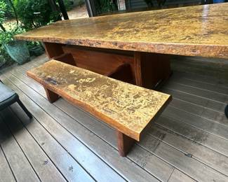 Patio table & benches