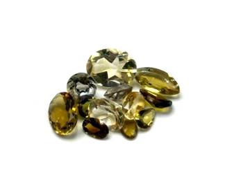 6.49 Carat Topaz Citrine Quartz Gemstones