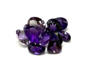 9.34 Carat Amethyst Gemstones