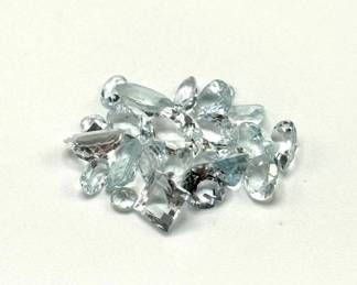 8.1 Carat Blue Topaz Gemstones