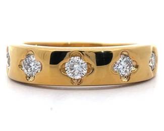 0.55 Carat Diamond Gypsy Flush Set Ring