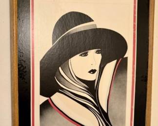 Jeanette 1985 Framed Print | Woman in Hat