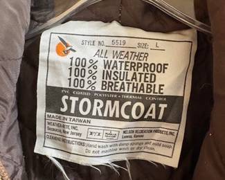 Cammo All Weather Storm Coat.