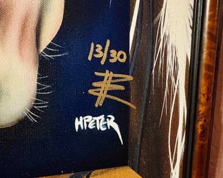 "Story Teller" Henri Peter on Canvas. Signed/Numbered.