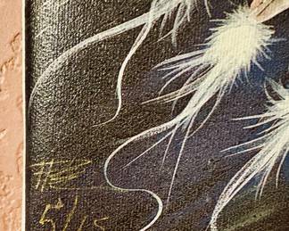 Henri Peter Native American on Canvas. Signed & Numbered